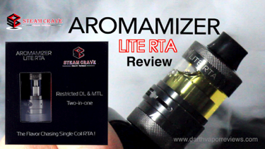 Steam Crave Aromamizer Lite RTA Review
